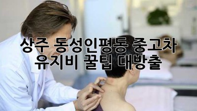 상주 동성/인평동 중고차 유지비, 꿀팁 대방출! 🚗💨