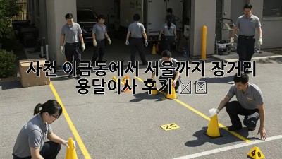 사천 이금동에서 서울까지! 장거리 용달이사 후기 (๑˃̵ᴗ˂̵)و